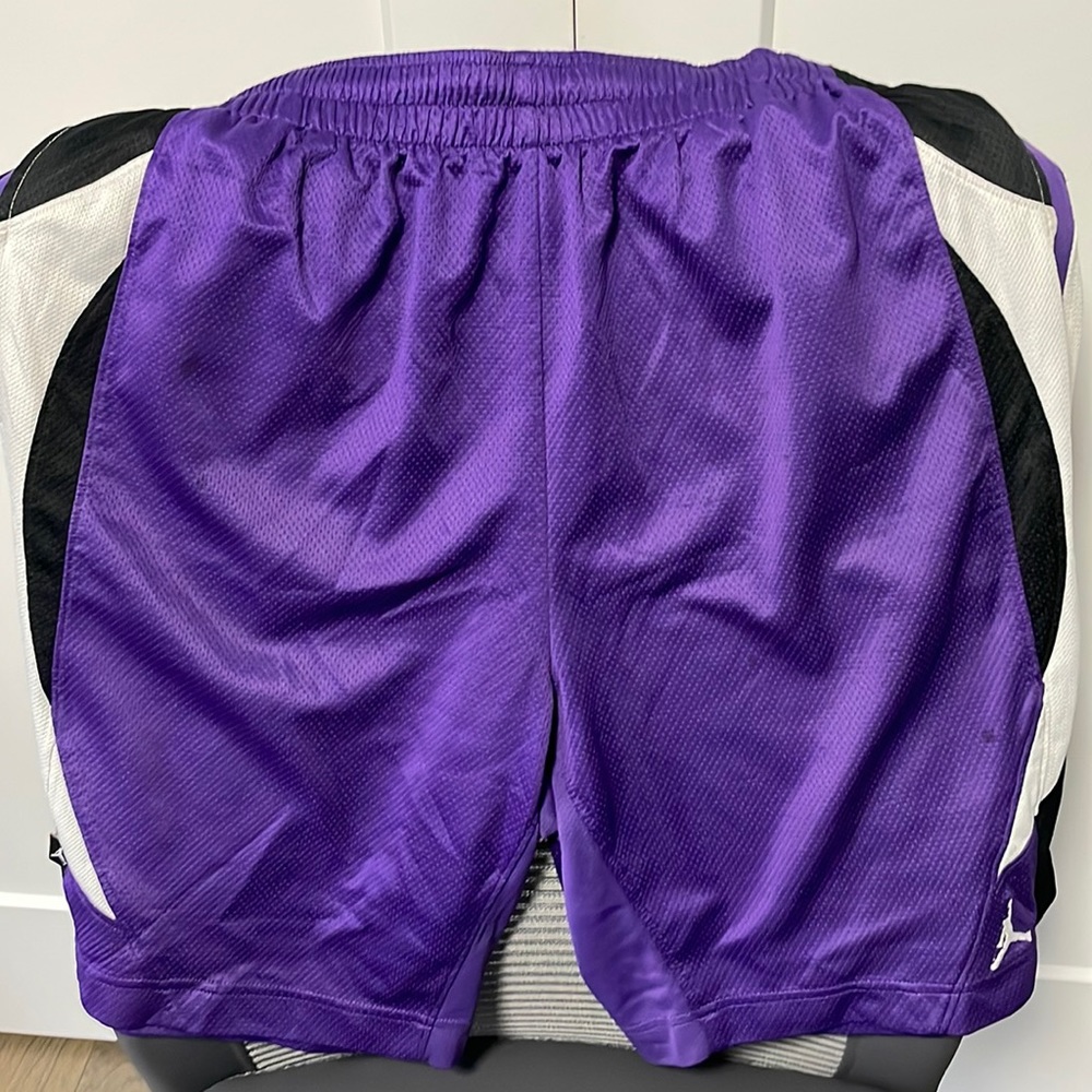 Jordan brand purple shorts with pockets